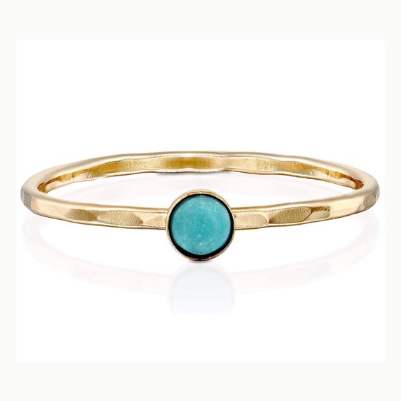 East Village Woman’s Gold And Turquoise Ring - Picture 2 of 6